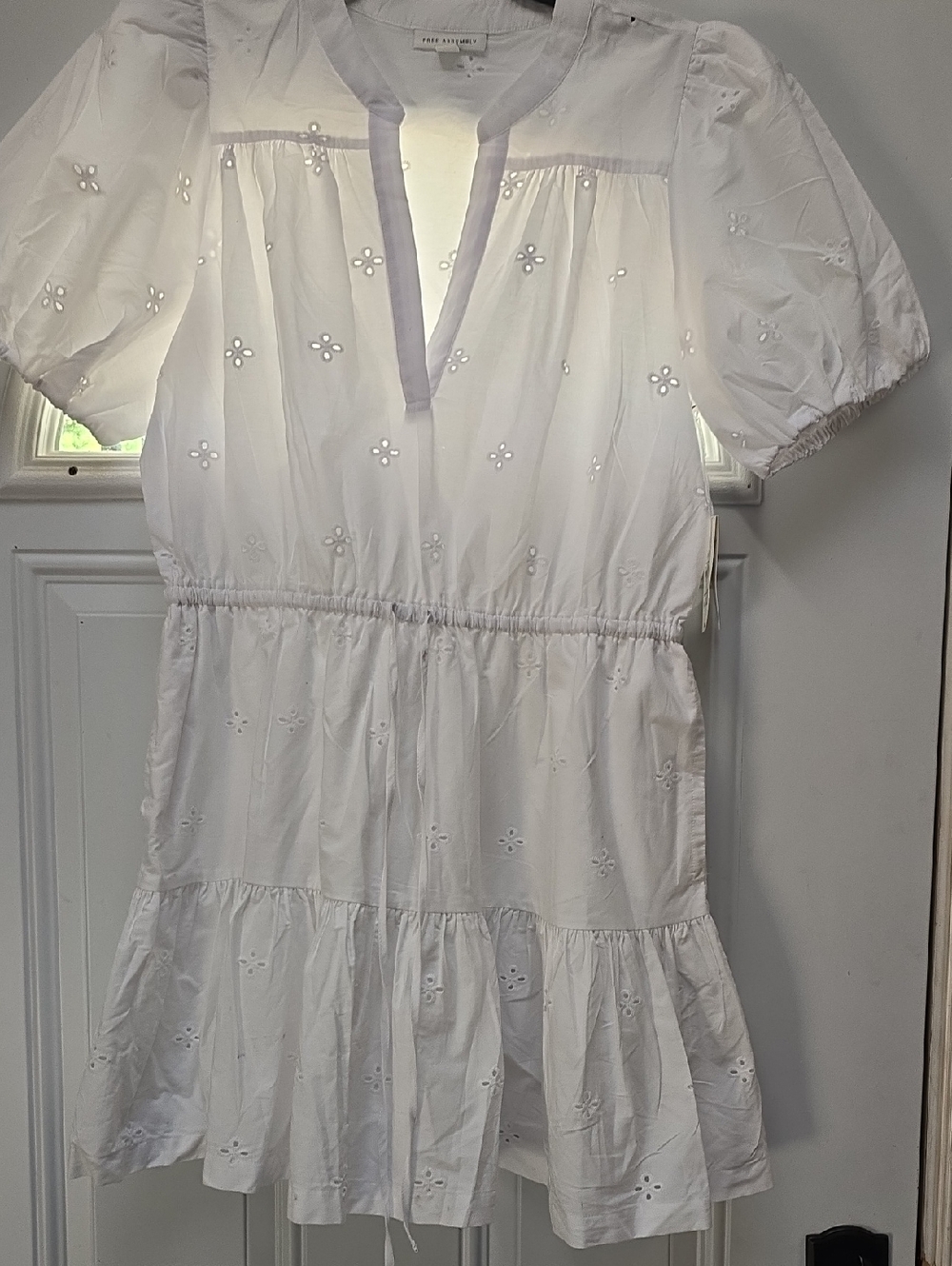 Eyelet Mini Dress in White from Free People